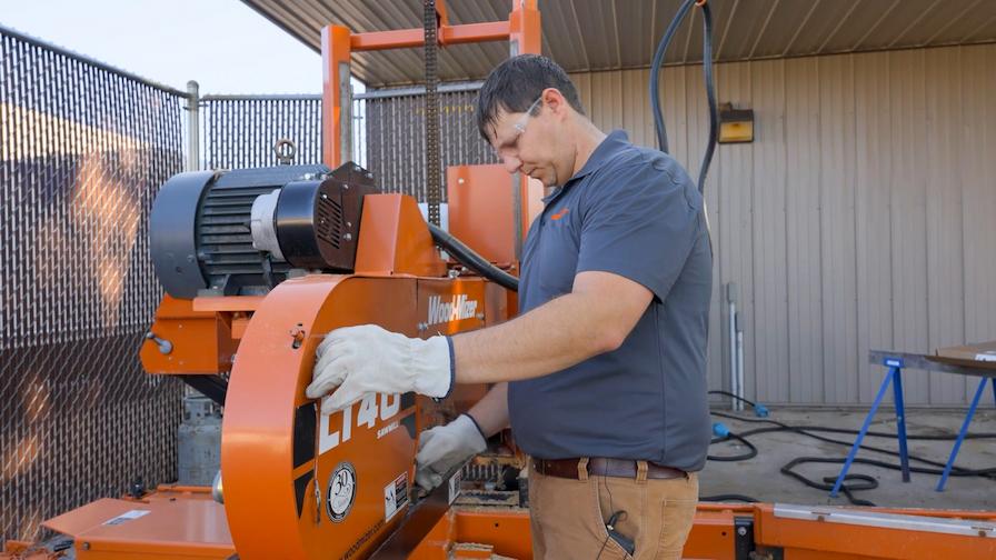 How To Change a Sawmill Blade WoodMizer USA